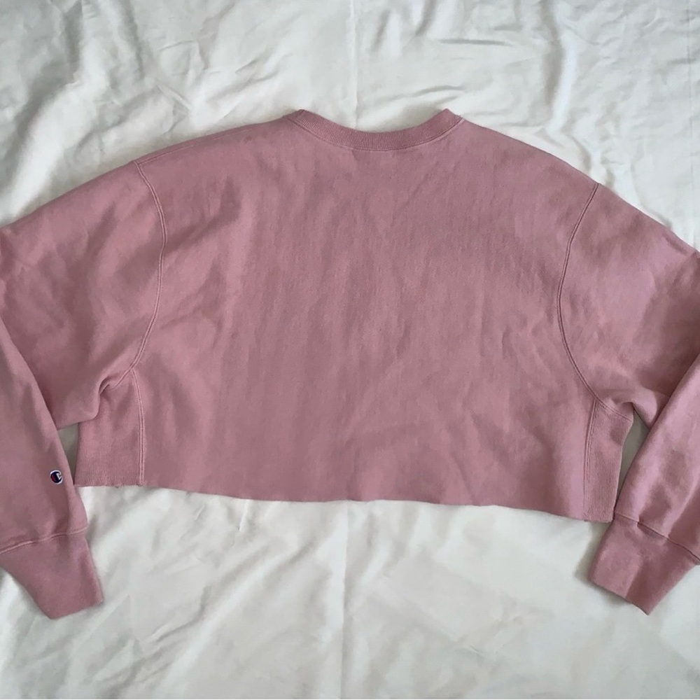 Self Cropped Champion Reverse Weave Sweatshirt - Picture 4 of 5